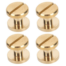 50 Stück Bindungsnieten Rundkopf Nieten Flachkopf Stecks“两孔” Nieten für Lederbuchbinderei DIY Bastelarbeiten Dekorationen 10x5mm / 0,39x0,2