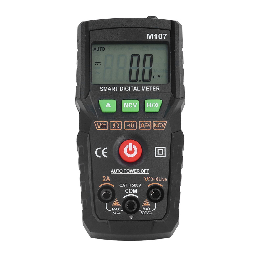 Fully Automatic Digital Multimeter Ac/Dc Voltage Resistance Continuity Black 9301332842377