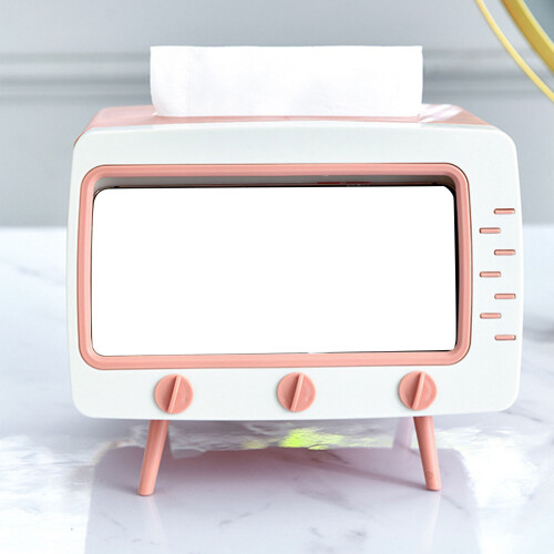 TV-Taschentuchboxhalter Pink 200g/7.1oz Kunststoff