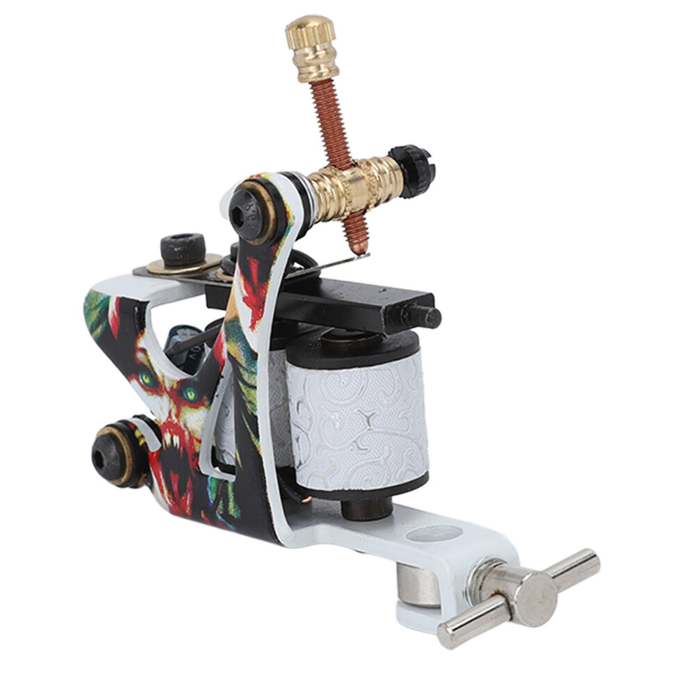 10 Wraps Tattoo Coil Machine, High Accuracy, Stable Liner & Shader