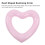 Heart Shaped Inflatable Pool Float Ring 45cm Pink, Tear-Resistant PVC 8