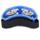 2 pezzi pedale per tamburello da piede percussione blu 4x10x6cm 11