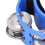2 pezzi pedale per tamburello da piede percussione blu 4x10x6cm 14