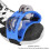 2 pezzi pedale per tamburello da piede percussione blu 4x10x6cm 5