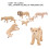 Conjunto de 6 modelos de leones - figuras de vinilo en miniatura 12