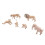 Conjunto de 6 modelos de leones - figuras de vinilo en miniatura 14