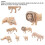 Conjunto de 6 modelos de leones - figuras de vinilo en miniatura 11