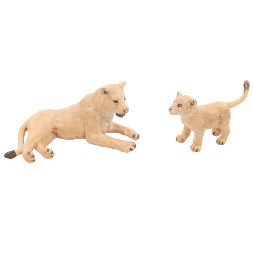 Conjunto de 6 modelos de leones - figuras de vinilo en miniatura 2