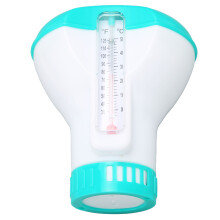 Reusable Lake Blue Pool Chlorine Dispenser & Thermometer Spa Chemical Floater