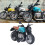 Lighted 1:12 Pull Back Motorcycle Toy for Kids Boys Retro Blue Black Finish 14