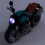 Lighted 1:12 Pull Back Motorcycle Toy for Kids Boys Retro Blue Black Finish 9
