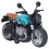 Lighted 1:12 Pull Back Motorcycle Toy for Kids Boys Retro Blue Black Finish 15
