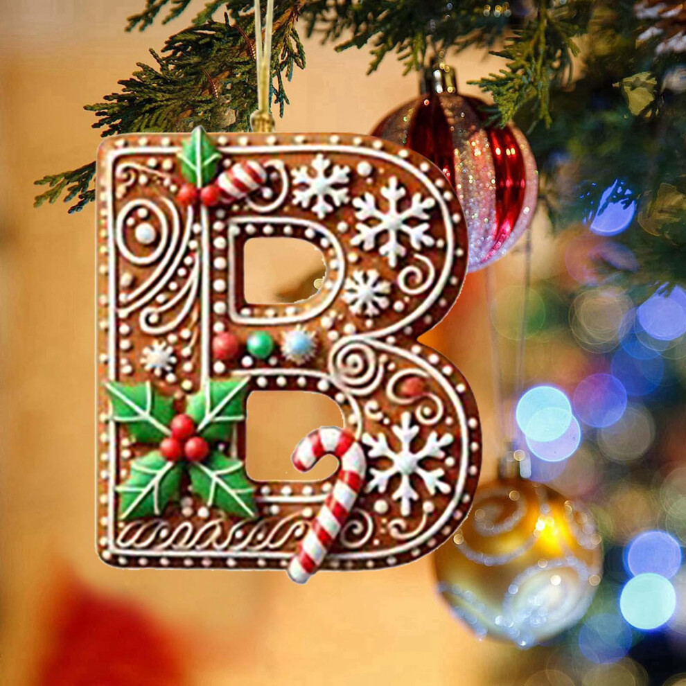 (M, B) 26 Letters Christmas Tree Decoration Pendant Christmas Tree Ornaments Personalized DIY Christmas Ornaments-image-OPC-PJBN2C8-NEW