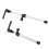 RV Caravan Window Support Struts 335mm Aluminum Adjustable Rod for Camper 12