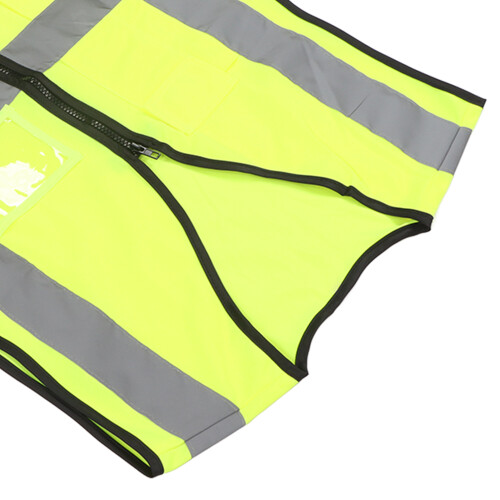 Work Safety Vest with Reflective Strips and Pocket Polyester M 2