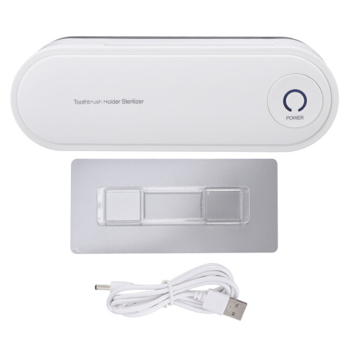 UV Toothbrush Sanitizer with Drying Function 2200mAh Battery Wall Mount 1