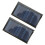 Compact 2Pcs 68x37mm Polysilicon Solar Panels 0.3W 5V for Home Appliances 16