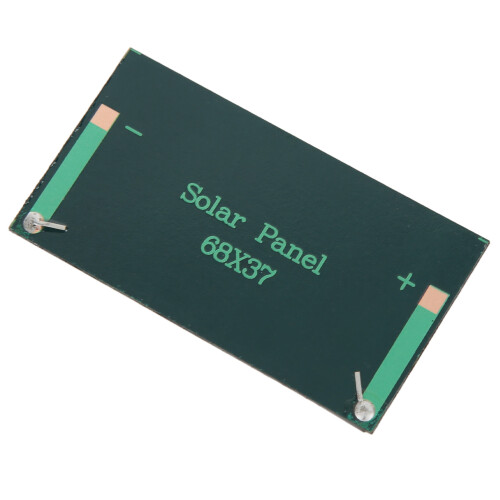 Compact 2Pcs 68x37mm Polysilicon Solar Panels 0.3W 5V for Home Appliances 2