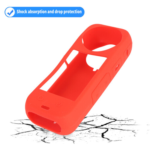 Stoßfeste Silikonhülle für X4 Panoramic Rot 2