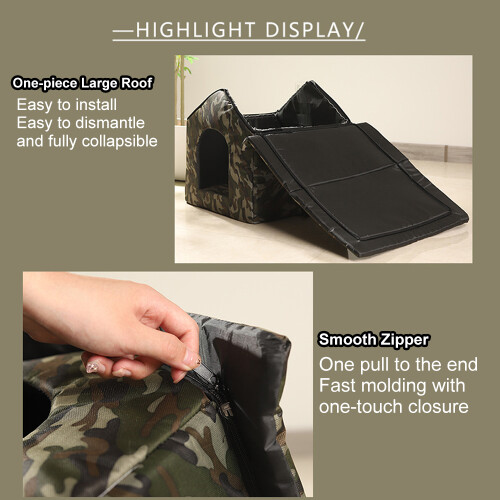 Nid étanche extérieur et intérieur S/M/L camouflage 1