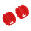 Children's Trike Red Pedal Accessories Easy Install Replacements 2 Pcs 8