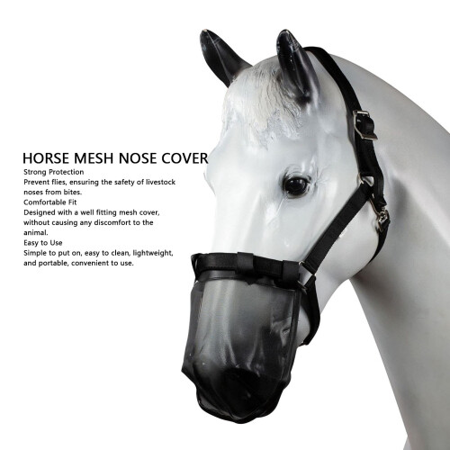 Couvre-nez en maille pour cheval 40,00 g Masque anti-mouches Élevage 2