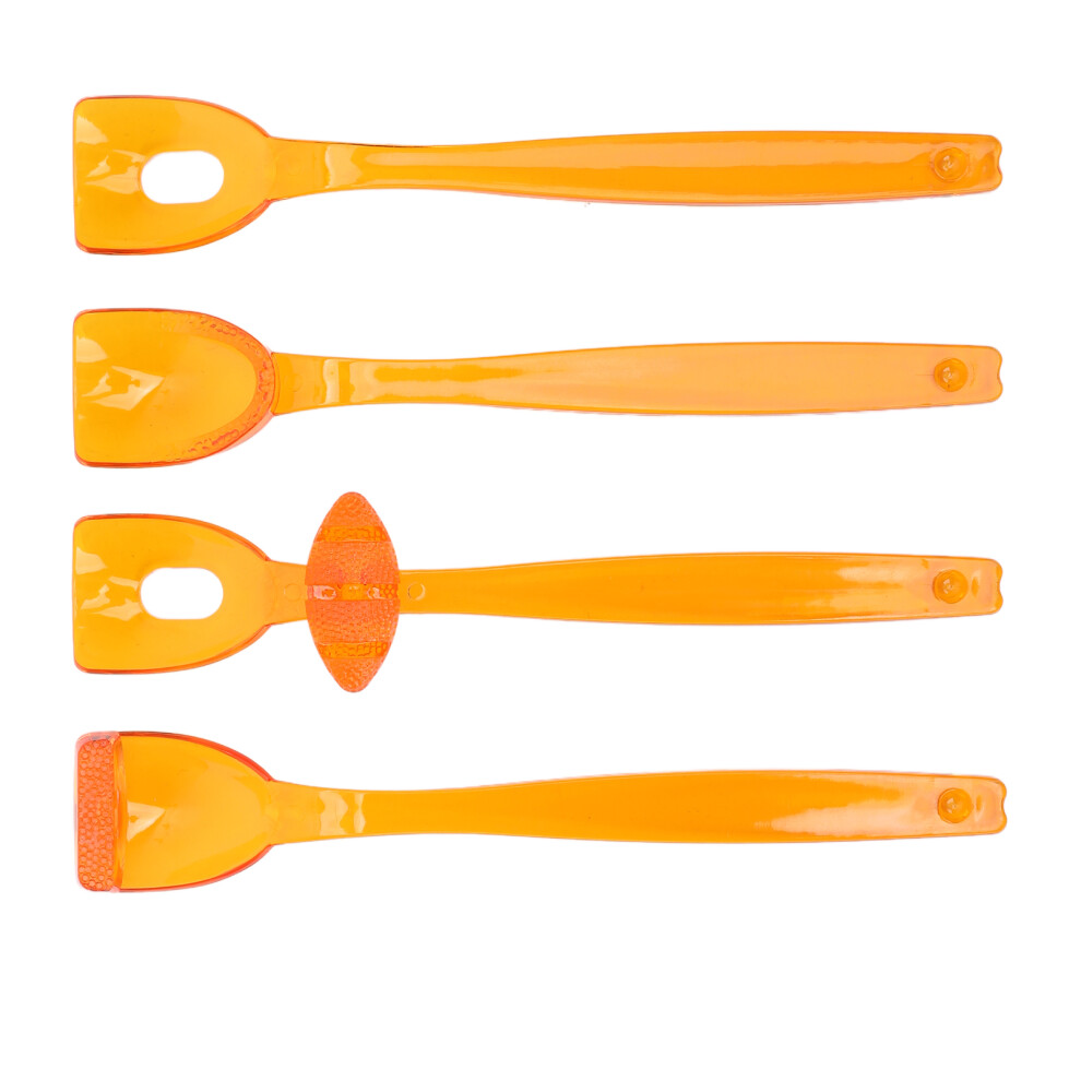 Orange 4Pcs Oral Tongue & Lip Muscle Trainer, 16Cm Recovery Exerciser
