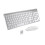 Wireless keyboard and mouse combo, slim design, PC/Windows, white 1