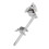 Stainless Steel Cowbell Clamp for Drum Hardware Easy Up or Down Adjustment 11
