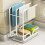 Kitchen sponge holder with drain pan for kitchen sink, kitchen countertop holder sponge brush holder 1