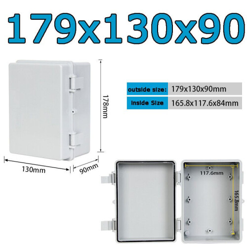 Buckle Waterproof Junction Box IP67 ABS Plastic Wall Mounted Weatherproof Hinge