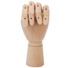 Mano de madera con articulación giratoria 24cm cerezo chino