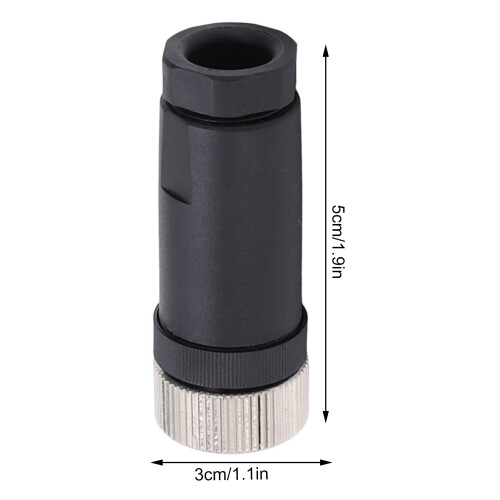 Conector de campo N2K, hembra M12, 5 pines, ABS+Metal 1