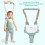 Baby Walking Harness Mint Blue, Adjustable, Lightweight, 8-24M 3