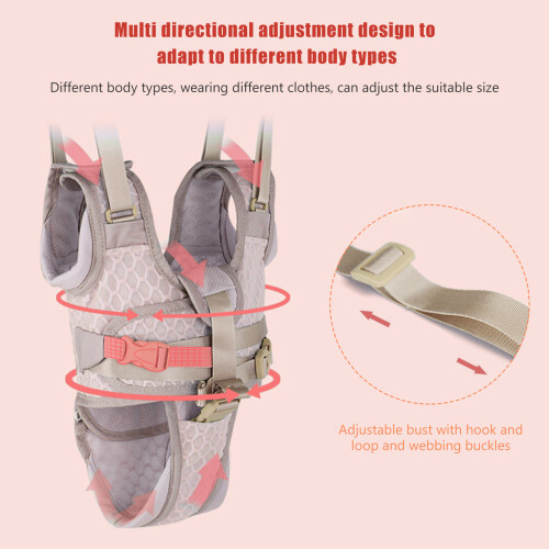 Lightweight Adjustable Baby Walking Harness for 8-24 Months Pink 2