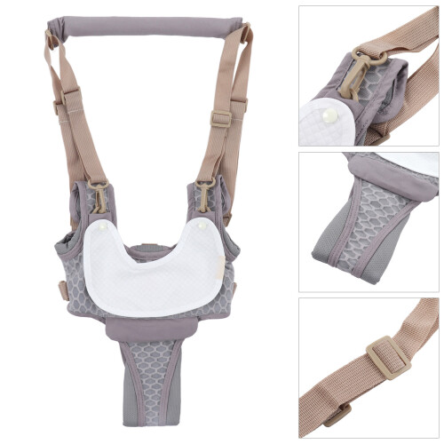 Lightweight Toddler Walking Belt Adjustable with Crotch Pad - Grey