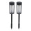 2 Pack Solar Pathway Lights Waterproof Outdoor Garden 8H 75mm 3