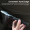 Foldable Leather Car Trash Can 275x260mm Waterproof Organizer Black 7