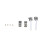 LTK01 DC12/24V LED Stair Light Kit 32 puertos Blanco 9