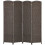 Homcom HOMCOM 4 Panel Folding Room Divider, Privacy Screen, 160 x 170cm, Brown 9