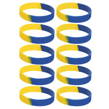 10 piezas de pulseras de goma 1.2x6.5cm Color: Como en las imágenes