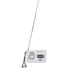 Radio AM/FM de bolsillo ABS 10x6x2,5 cm, 2xAA
