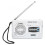 Radio AM/FM de bolsillo ABS 10x6x2,5 cm, 2xAA 2