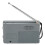 Radio AM/FM de bolsillo ABS 10x6x2,5 cm, 2xAA 9