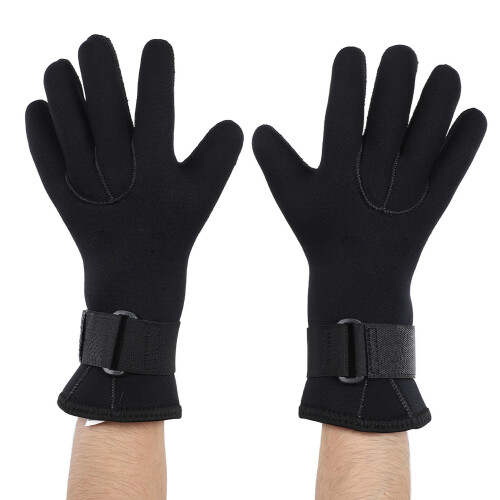 2 pezzi di guanti da immersione in neoprene da 5 mm neri taglia M 2