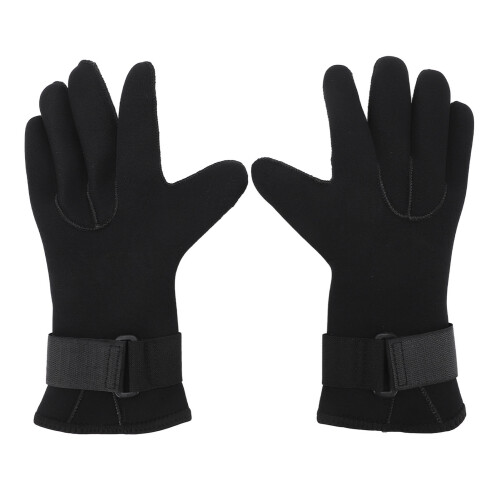 2 pezzi di guanti da immersione in neoprene da 5 mm neri taglia M 1