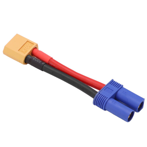 XT60 zu EC5 Kabel 12AWG 95mm Silikon RC 1