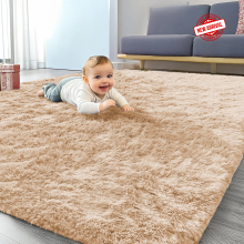 (160 x 230 cm (5ft 3in x 7ft 6in), Beige) Xtra Large Area Rugs Nonslip Soft Shaggy Fluffy Rug Livingroom Bedroom Lounge Carpets