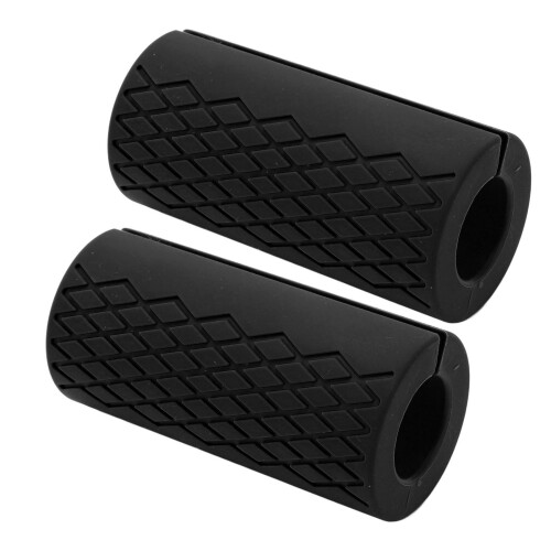 1 paio di impugnature spesse per bilanciere, nere, 10cm, 25-30mm