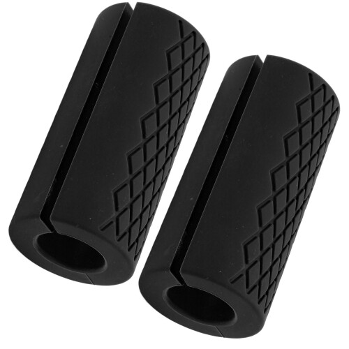 1 paio di impugnature spesse per bilanciere, nere, 10cm, 25-30mm 1